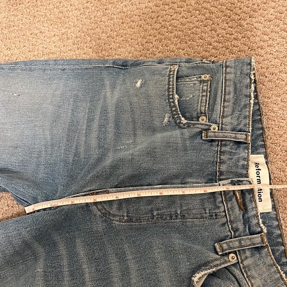 Reformation Fawcett Wide Leg Jeans | Size 25 Acadia - Picture 12 of 15